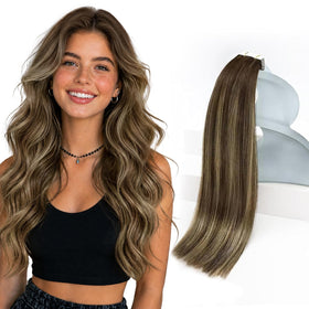 Sunny Hair Tape in Extensions Ombre 20in front view