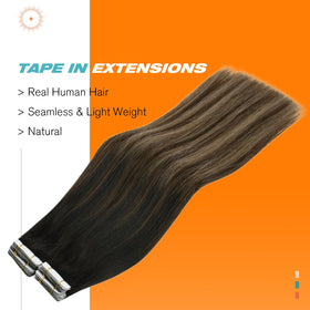 Sunny Hair Tape-in Extensions Ombre 20in packaging