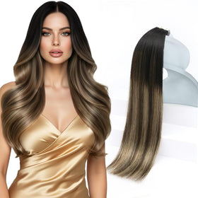 Sunny Hair Tape in Extensions Ombre 22in front view
