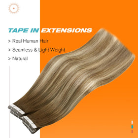 Sunny Hair Tape in Extensions packaging and contents