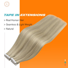 Sunny Hair Tape in Extensions packaging with replacement tapes