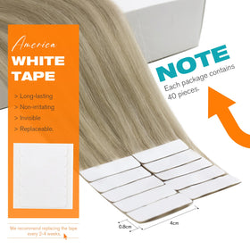 Sunny Hair Tape in Extensions packaging with replacement tapes