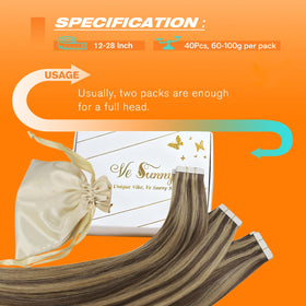 Sunny Hair Tape in Extensions showing silky texture