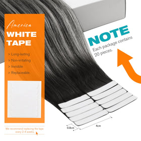 Sunny Hair Tape in Hair Extensions 22in Ombre application process