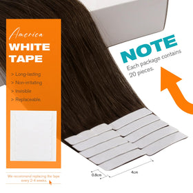 Sunny Hair Tape in Hair Extensions Dark Brown 50g packaging