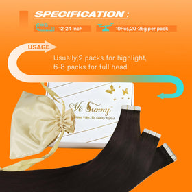 Sunny Hair Tape in Hair Extensions displaying adhesive tape