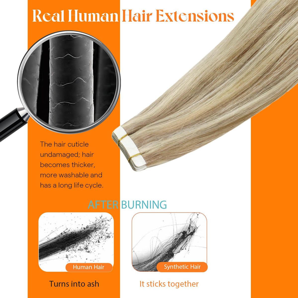 Sunny Hair Tape in Hair Extensions in a salon setting