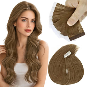 Sunny Hair Tape in Hair Extensions light brown 22in front view