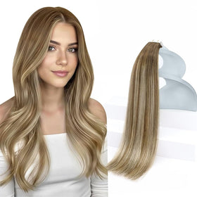 Sunny Hair Tape in Hair Extensions Ombre 16 Inch front view