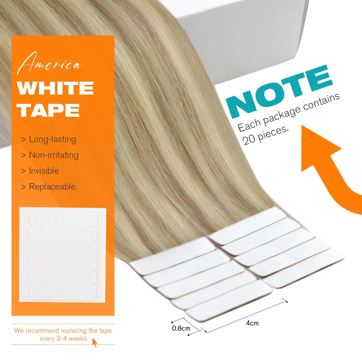 Sunny Hair Tape in Hair Extensions packaging