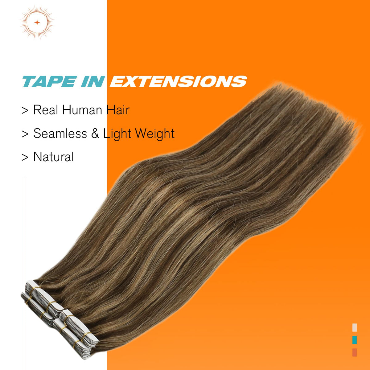 Sunny Hair Tape in Hair Extensions packaging with replacement strips