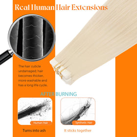 Sunny Hair Tape in Hair Extensions showing adhesive tape