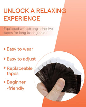 Sunny Hair Tape in Hair Extensions showing texture