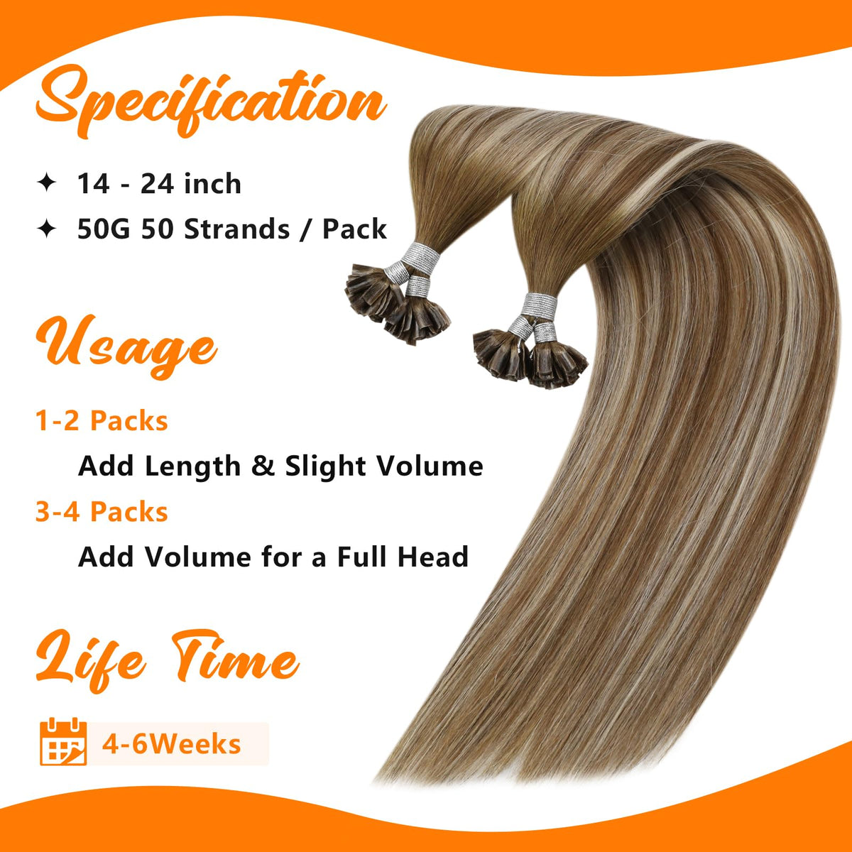 Sunny Hair U Tip extensions displayed in various shades
