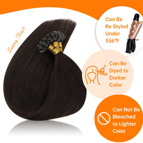 Sunny Hair U Tip Extensions in a ponytail
