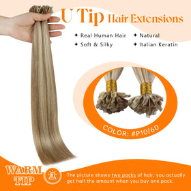 Sunny Hair U Tip Hair Extensions 16 Inch packaging