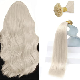 Sunny Hair U Tip Hair Extensions 18 Inch blonde front view