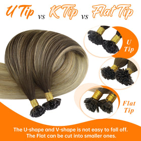 Sunny Hair U Tip Hair Extensions 90g styled in a braid
