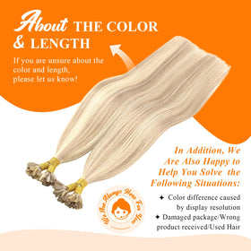 Sunny Hair U Tip Hair Extensions displayed in packaging