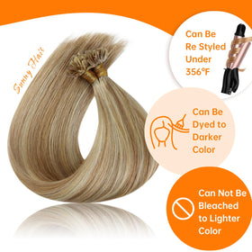 Sunny Hair U Tip Hair Extensions styled in a ponytail