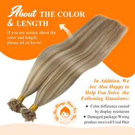 Sunny Hair U Tip Hair Extensions styled in a ponytail