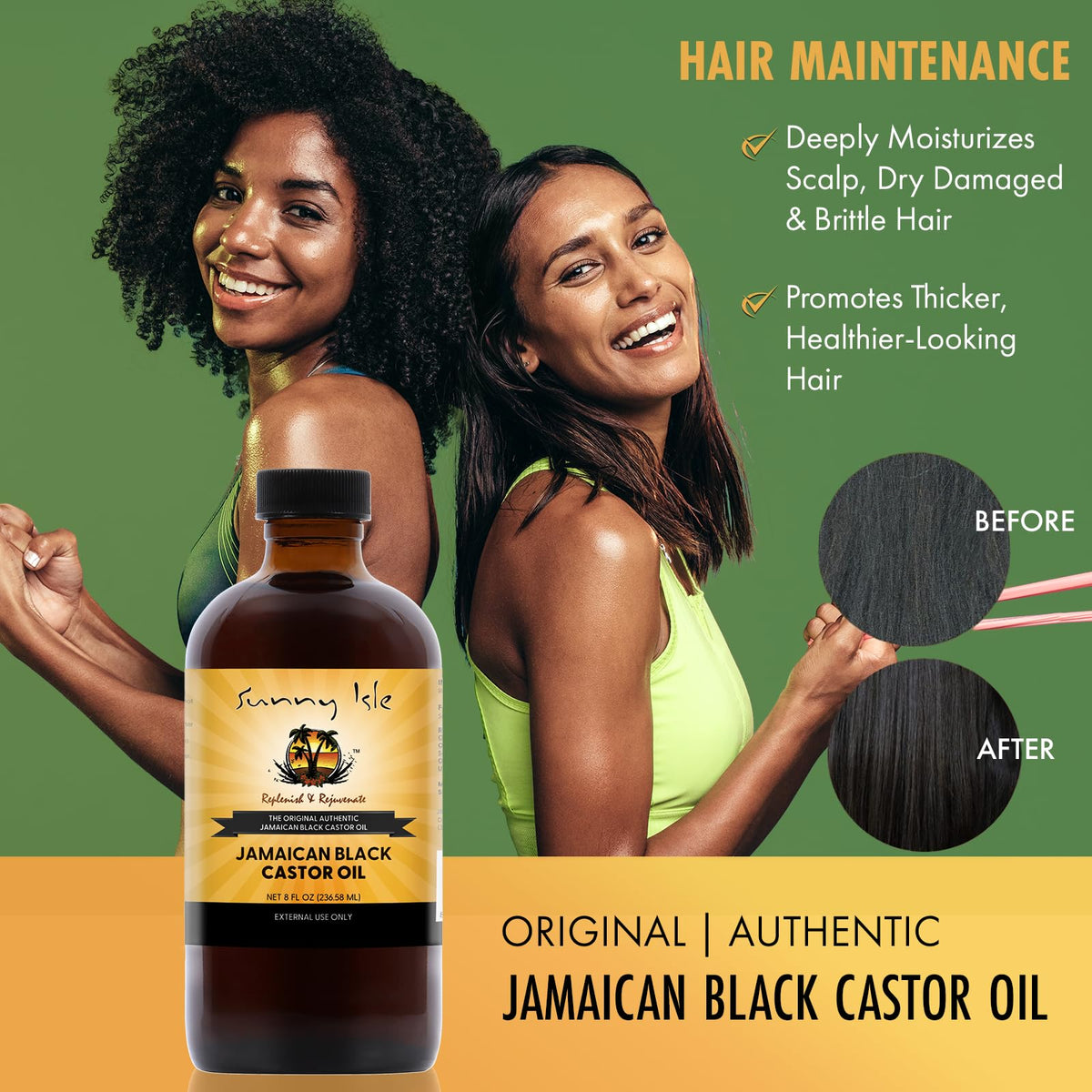 Sunny Isle Jamaican Black Castor Oil 8oz with dropper