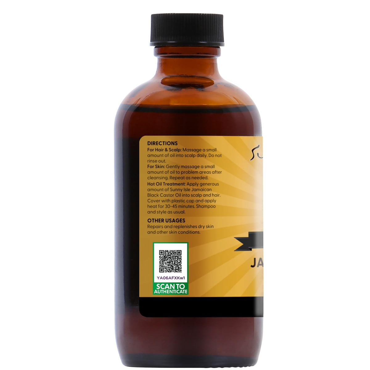Sunny Isle Jamaican Black Castor Oil with organic castor seeds
