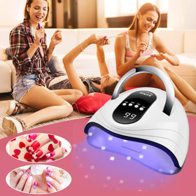 Sunrich UV Gel Nail Lamp 120W back view with heat dissipation holes
