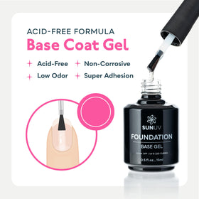 SUNUV 15ml top coat bottle with label