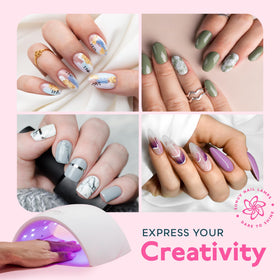 SUNUV SUN9C UV LED Nail Lamp with user applying nail polish