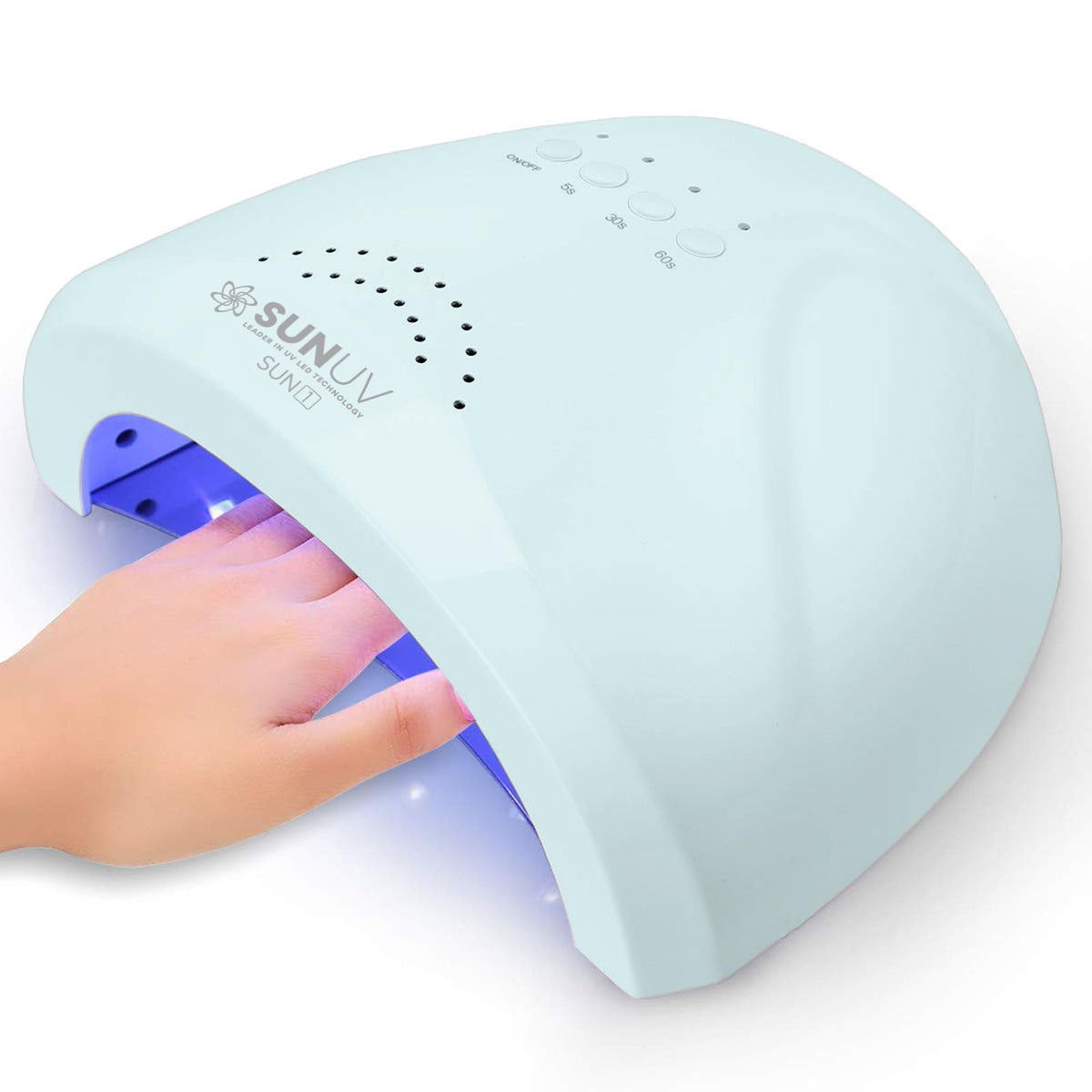 SUNUV UV LED Nail Dryer front view with removable base