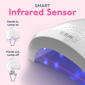 SUNUV UV LED Nail Lamp demonstrating smart sensor feature