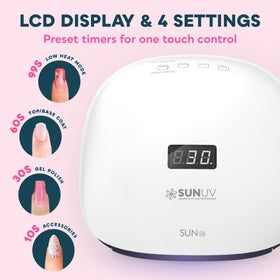 SUNUV UV LED Nail Lamp in use with hands inside
