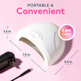 SUNUV UV LED Nail Lamp packaging with included accessories