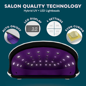 SUNUV UV LED Nail Lamp showing 36 LEDs
