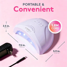 SUNUV UV LED Nail Lamp showing timer settings