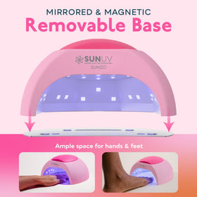 SUNUV UV LED Nail Lamp showing timer settings