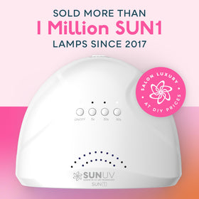 SUNUV UV LED Nail Lamp side view showing adjustable timer settings