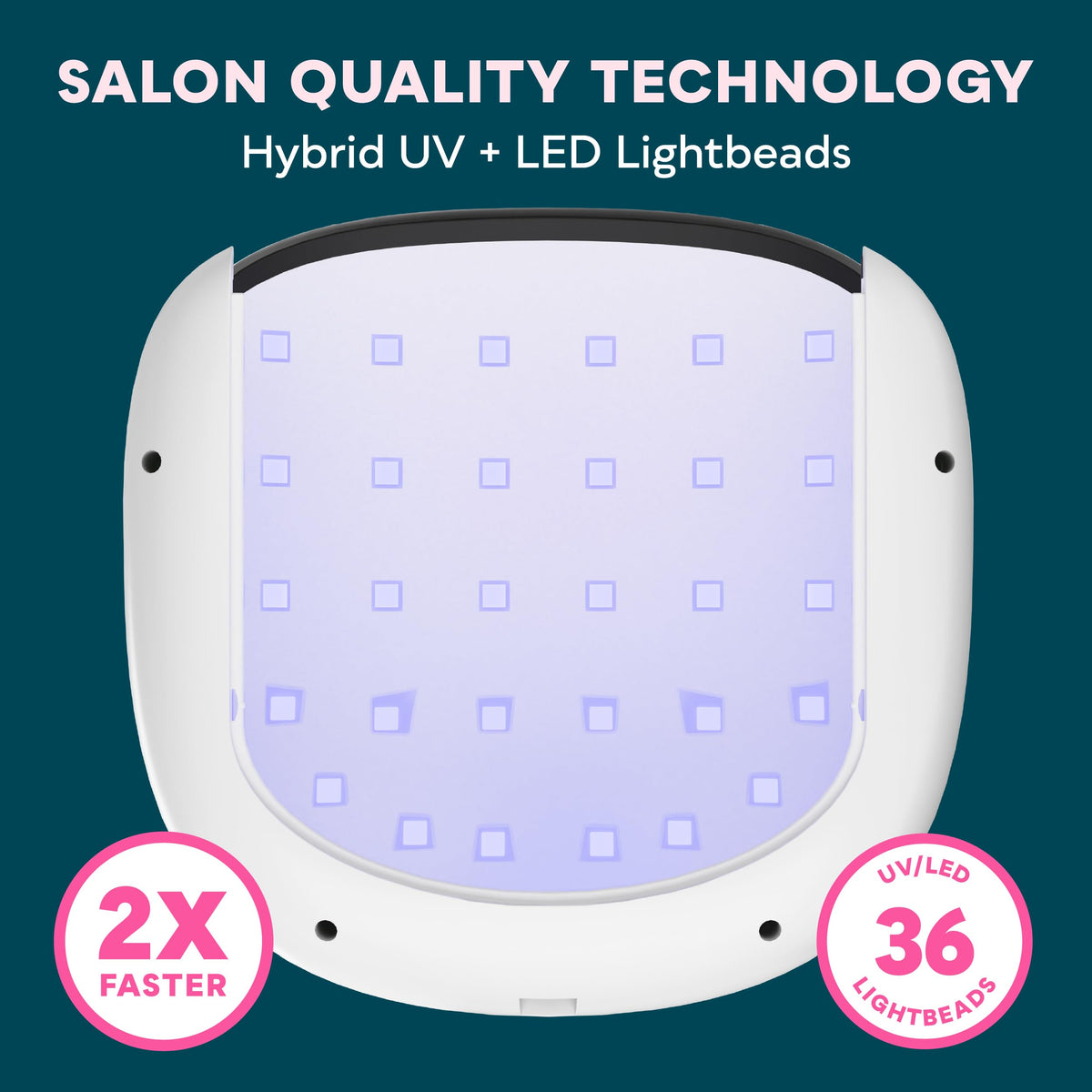 SUNUV UV LED Nail Lamp side view showing sleek design
