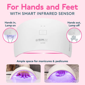SUNUV UV LED Nail Lamp SUN9C Pink side view