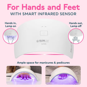 SUNUV UV LED Nail Lamp SUN9C White lifestyle scene