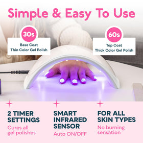 SUNUV UV LED Nail Lamp SUN9C White side view