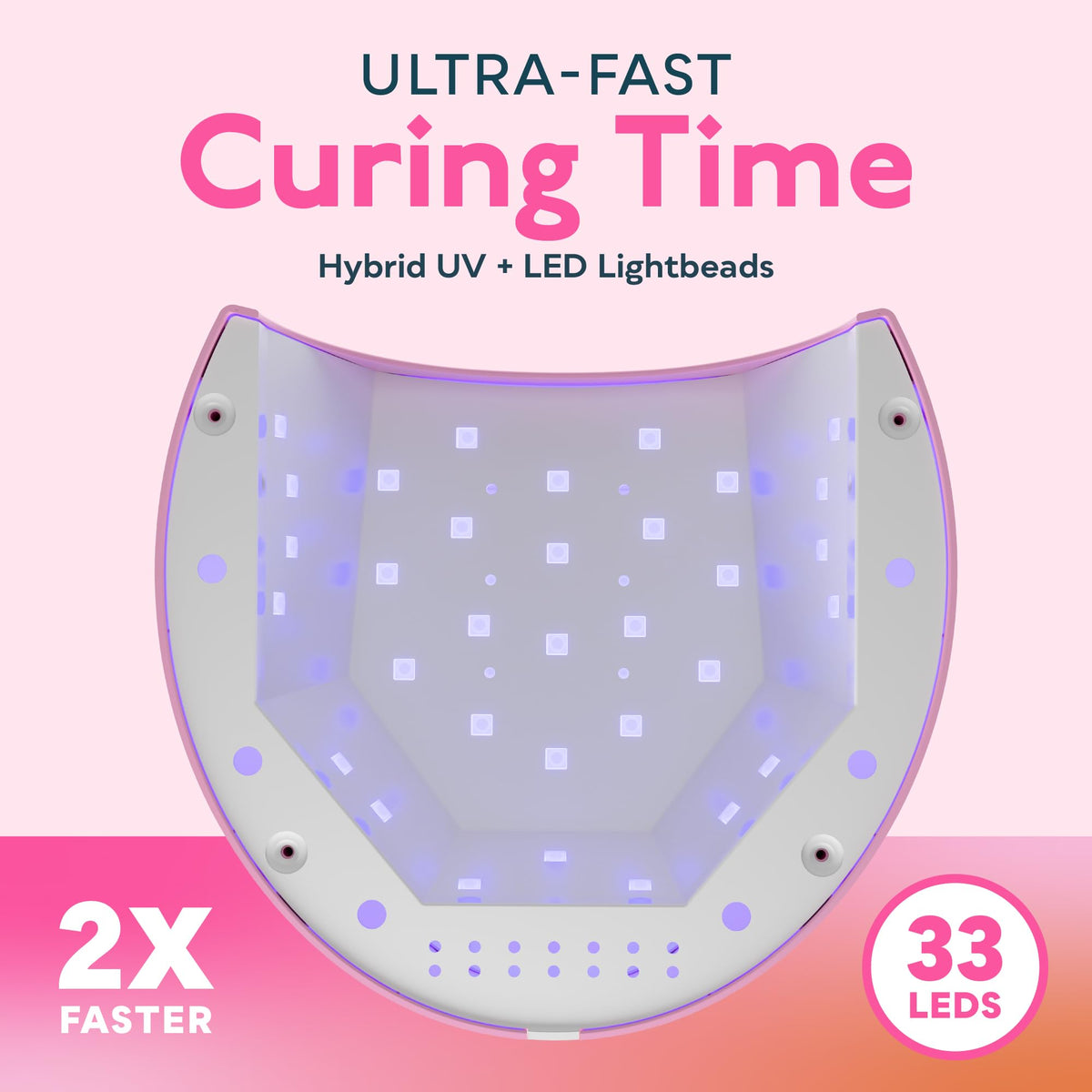SUNUV UV LED Nail Lamp with hand inside for curing