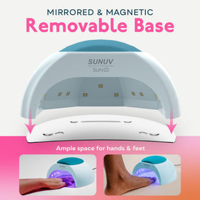 SUNUV UV LED Nail Lamp with hands inside for drying