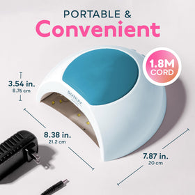 SUNUV UV LED Nail Lamp with vibrant nails after use