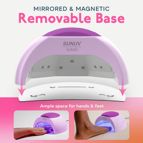 SUNUV UV Light Nail Dryer showing smart sensor feature