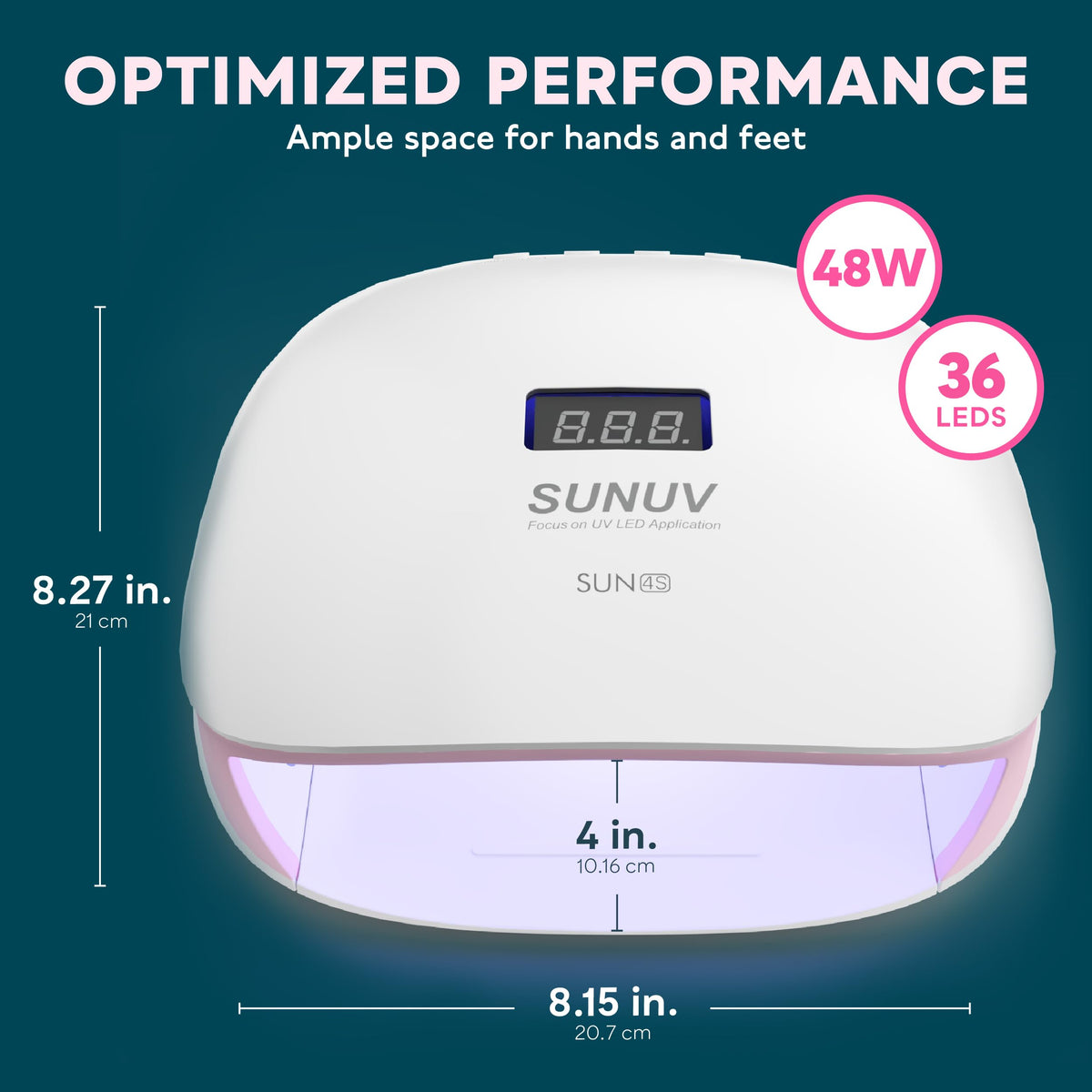 SUNUV UV Nail Lamp in a home nail care setup