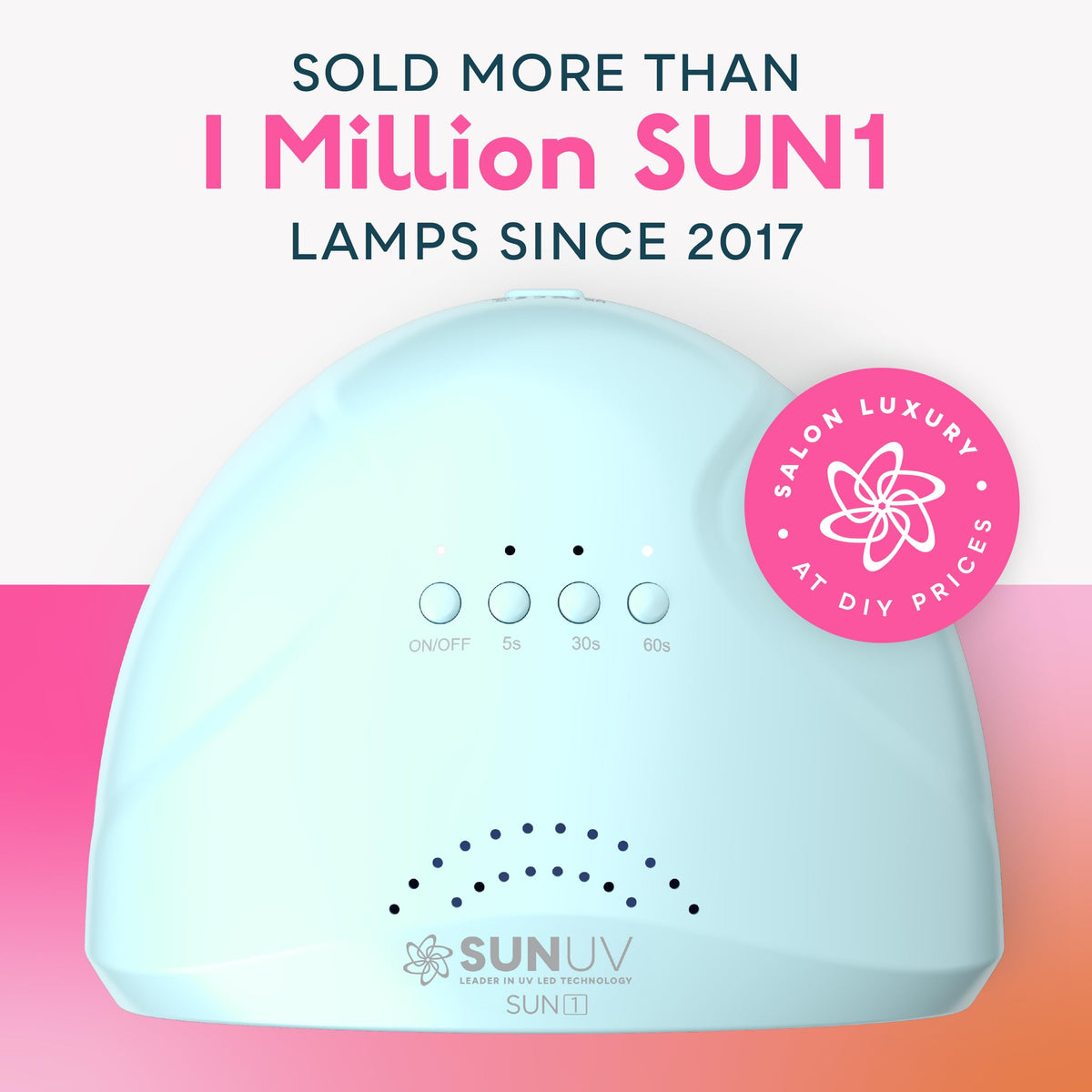 SUNUV UV Nail Lamp showing 30 LED beads