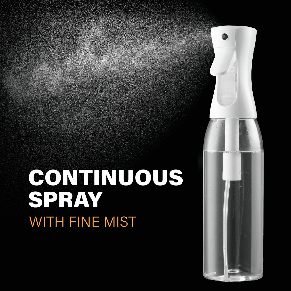 SUPER+ Continuous Spray Bottle for Hair ergonomic design close-up