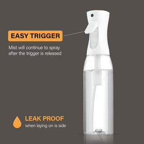 SUPER+ Continuous Spray Bottle for Hair misting demonstration